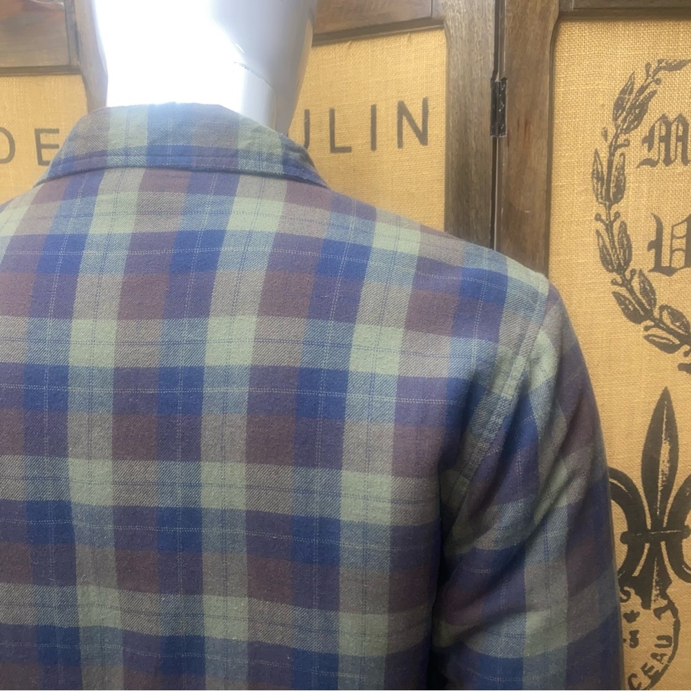 Tailor Vintage Flannel Jacket, Sherpa Lined, M View 6